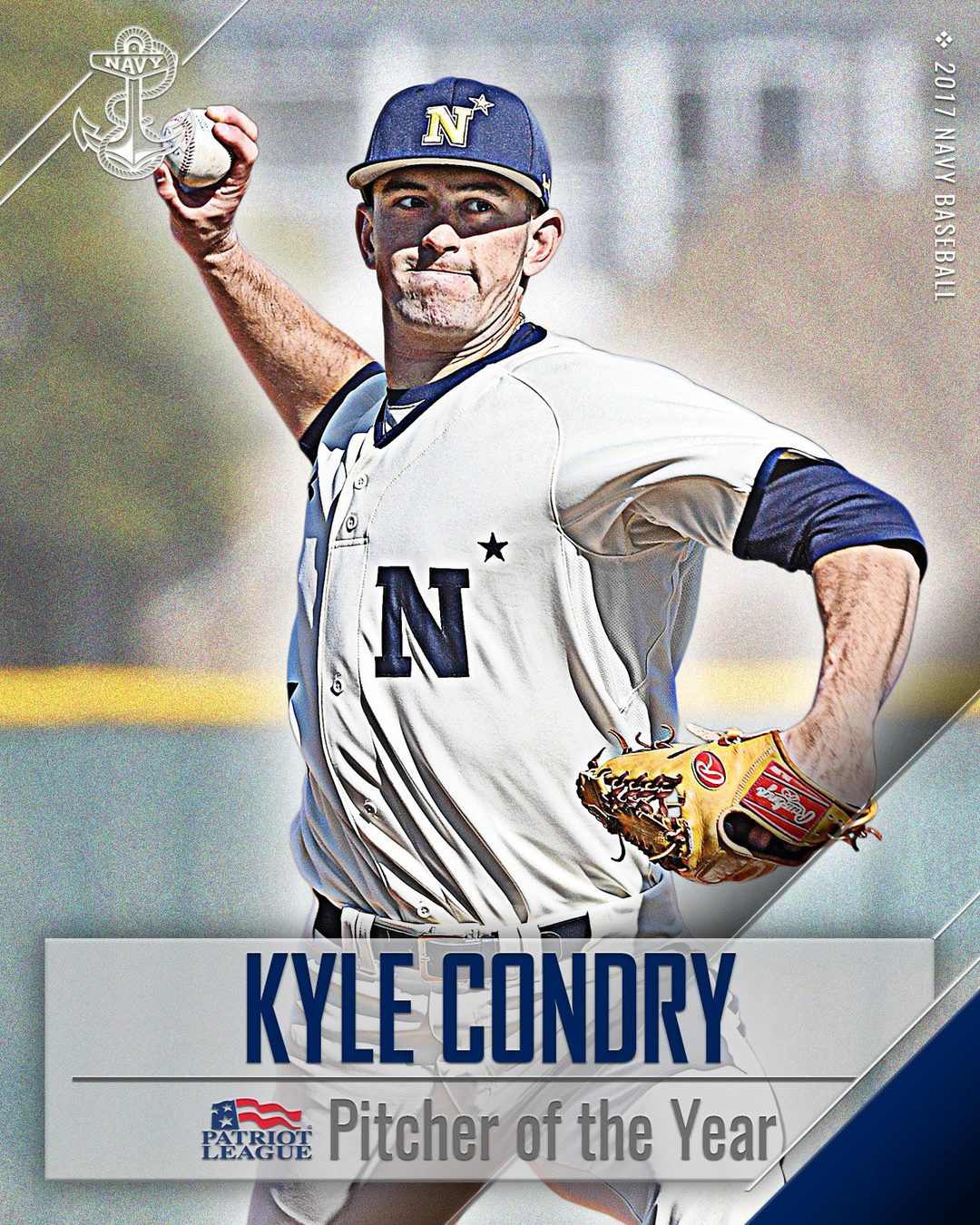 Kyle Condry, 2017 Patriot League Pitcher of the Year